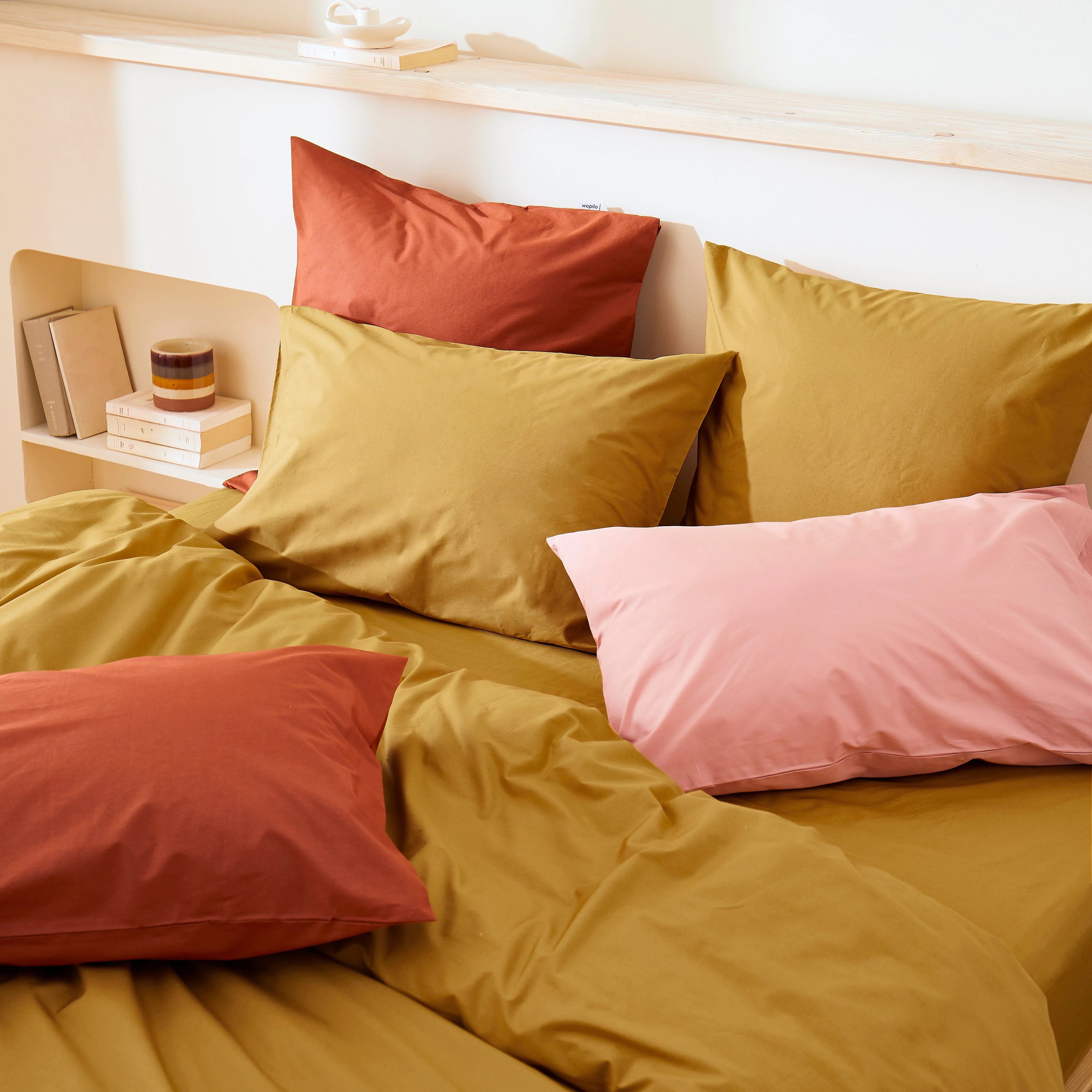 2 taies d'oreiller en percale de coton bio - Image 76