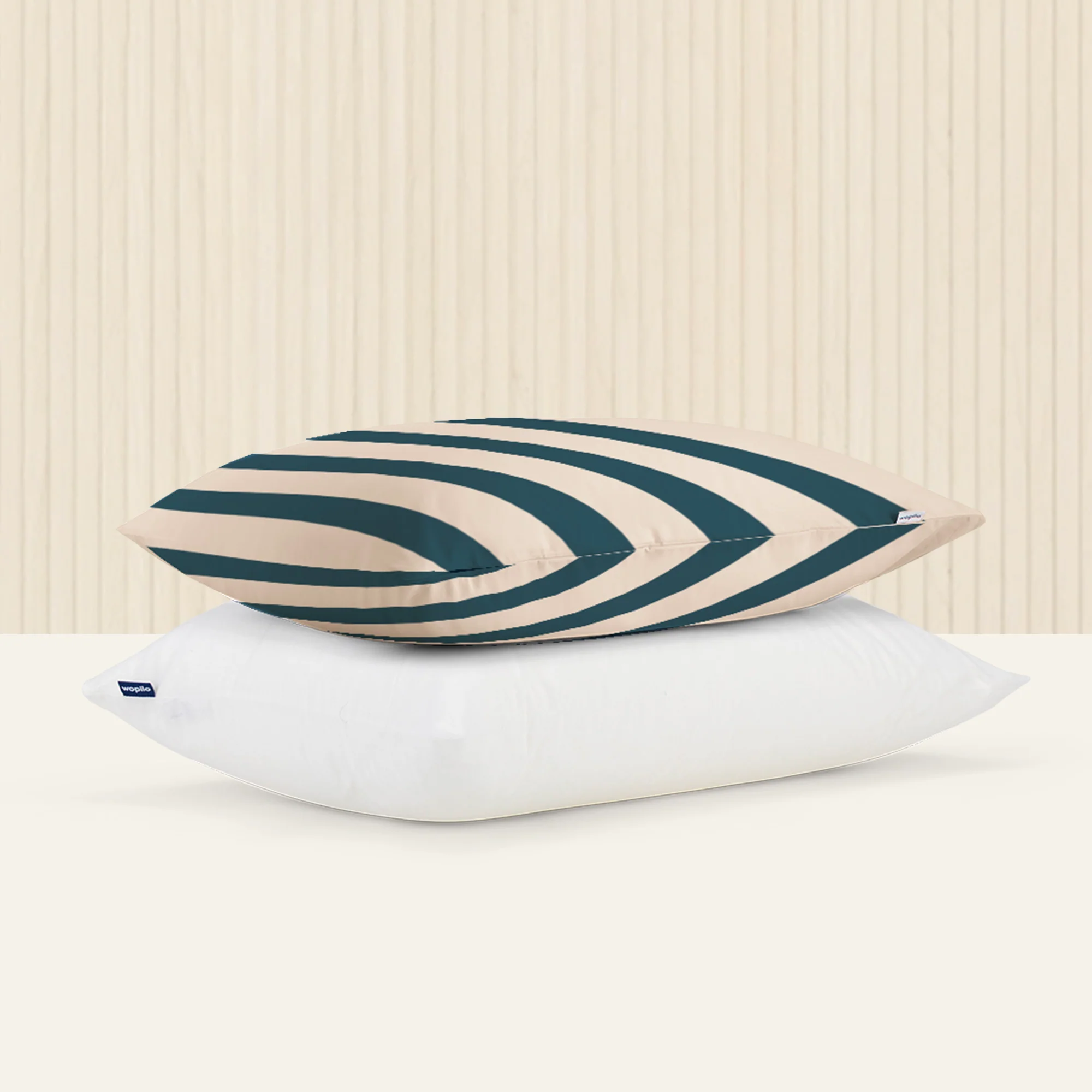 Pack taie et sous-taie en percale de coton bio - Image 103