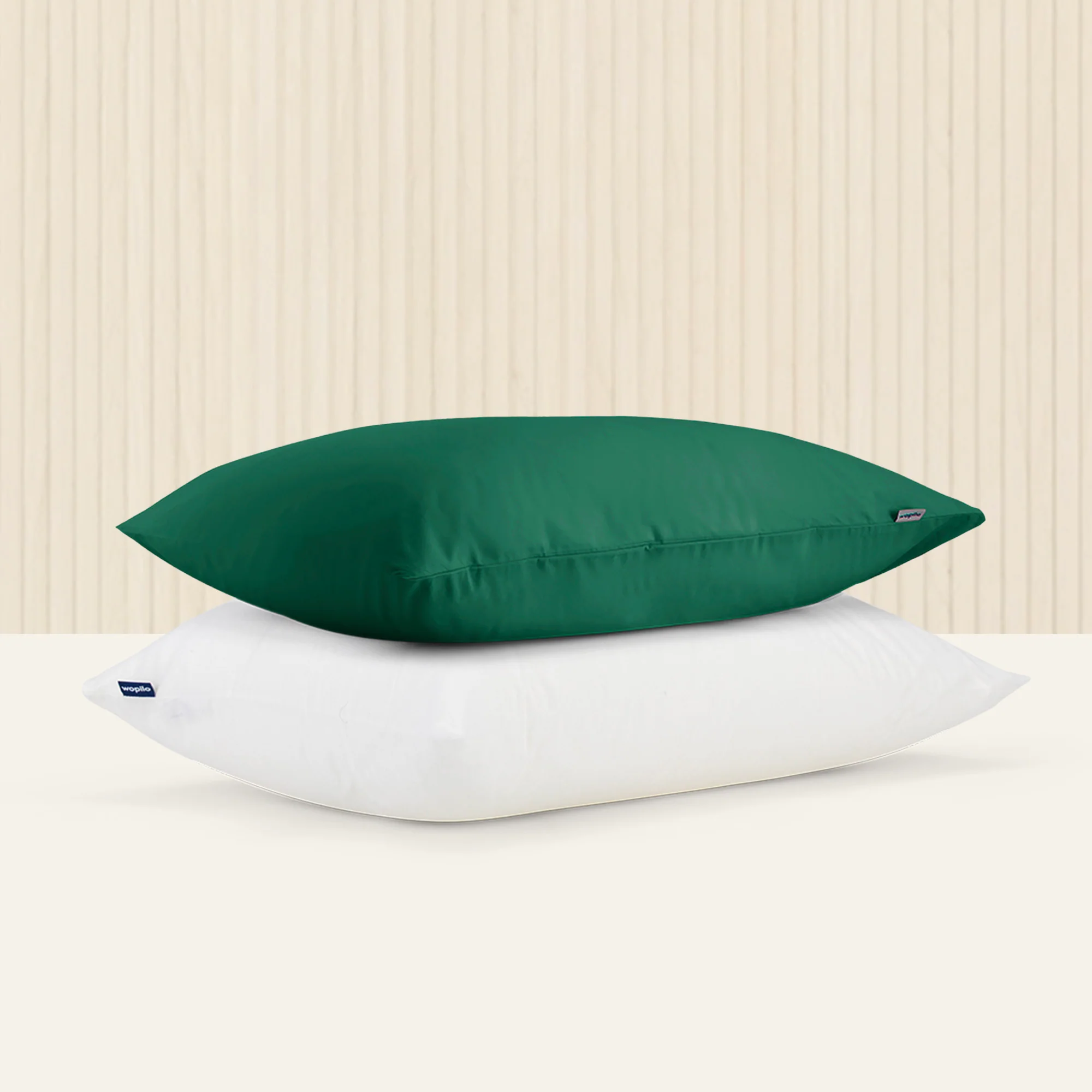 Pack taie et sous-taie en percale de coton bio - Image 113