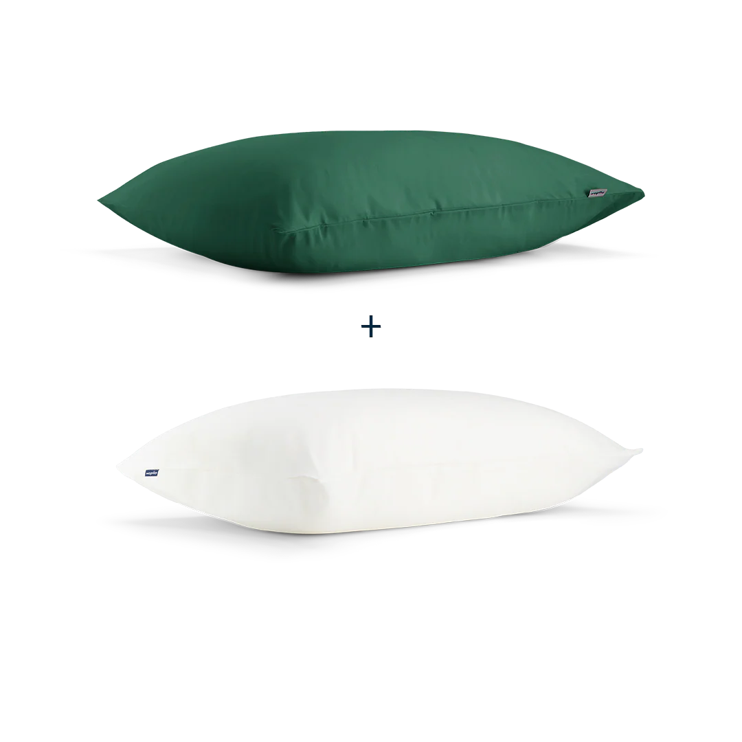 Pack taie et sous-taie en percale de coton bio - Image 114