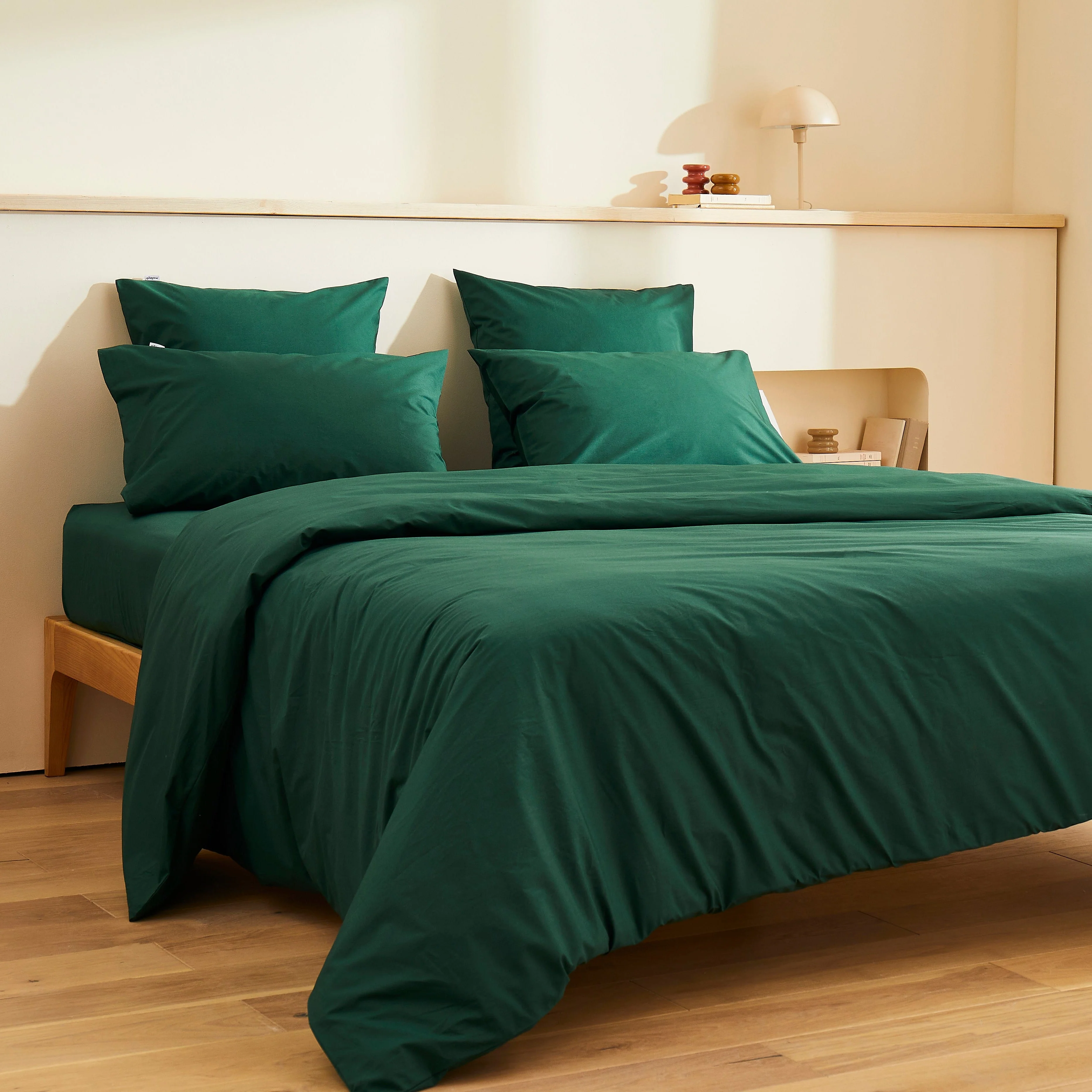 Pack taie et sous-taie en percale de coton bio - Image 116