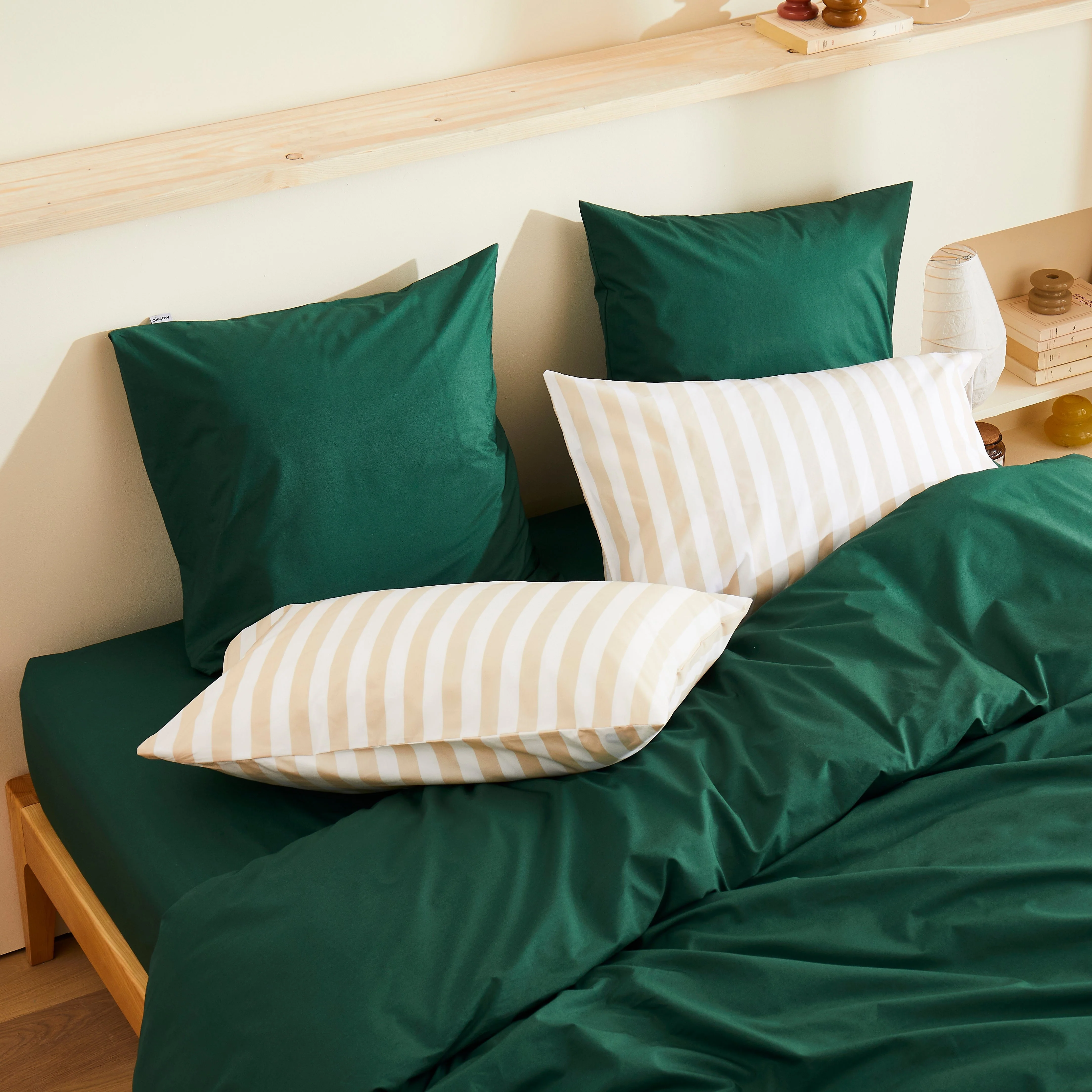Pack taie et sous-taie en percale de coton bio - Image 119