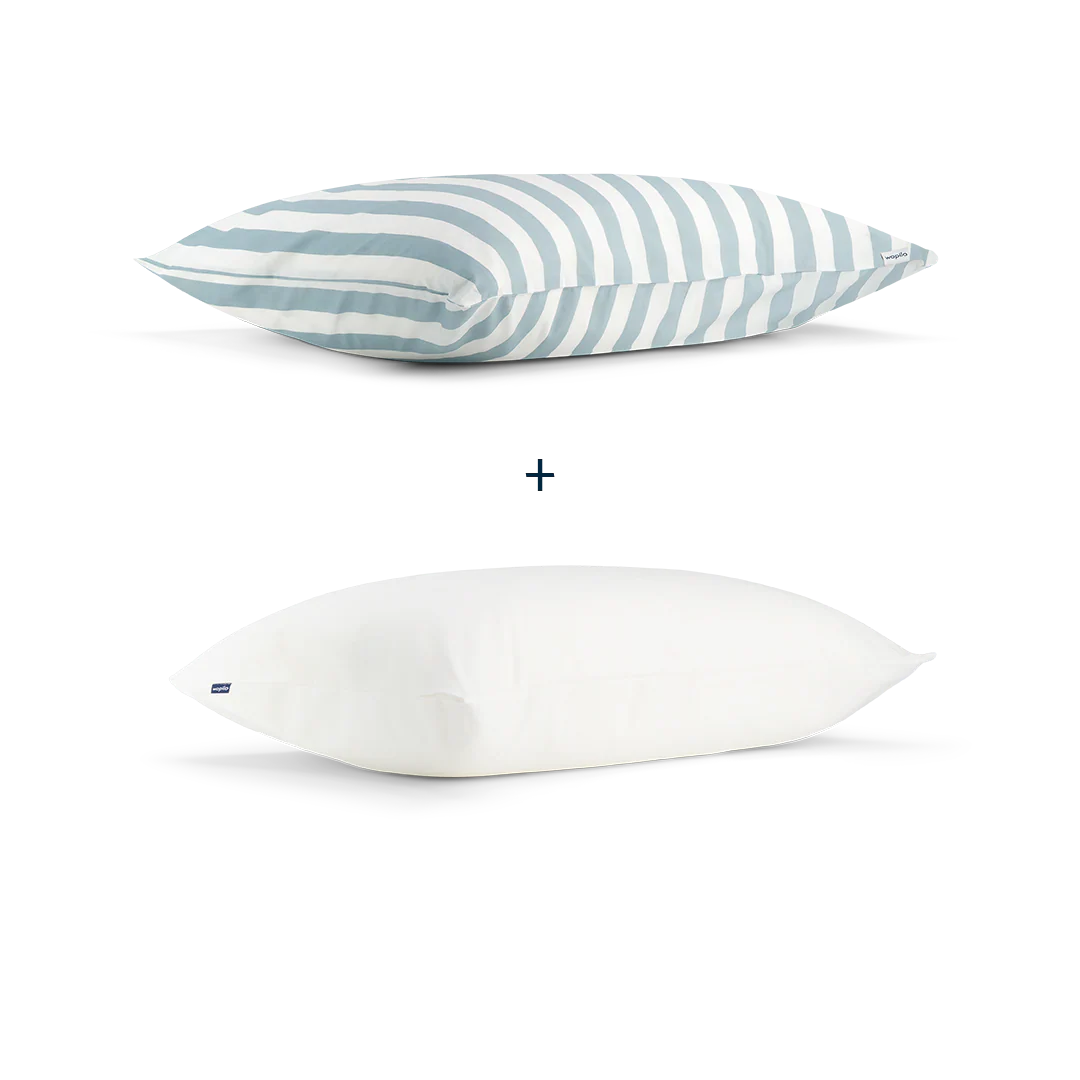 Pack taie et sous-taie en percale de coton bio - Image 125