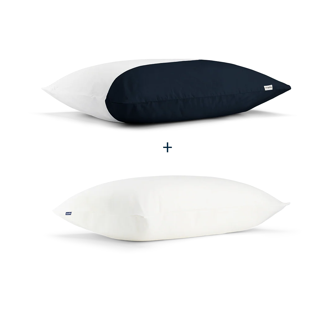 Pack taie et sous-taie en percale de coton bio - Image 82