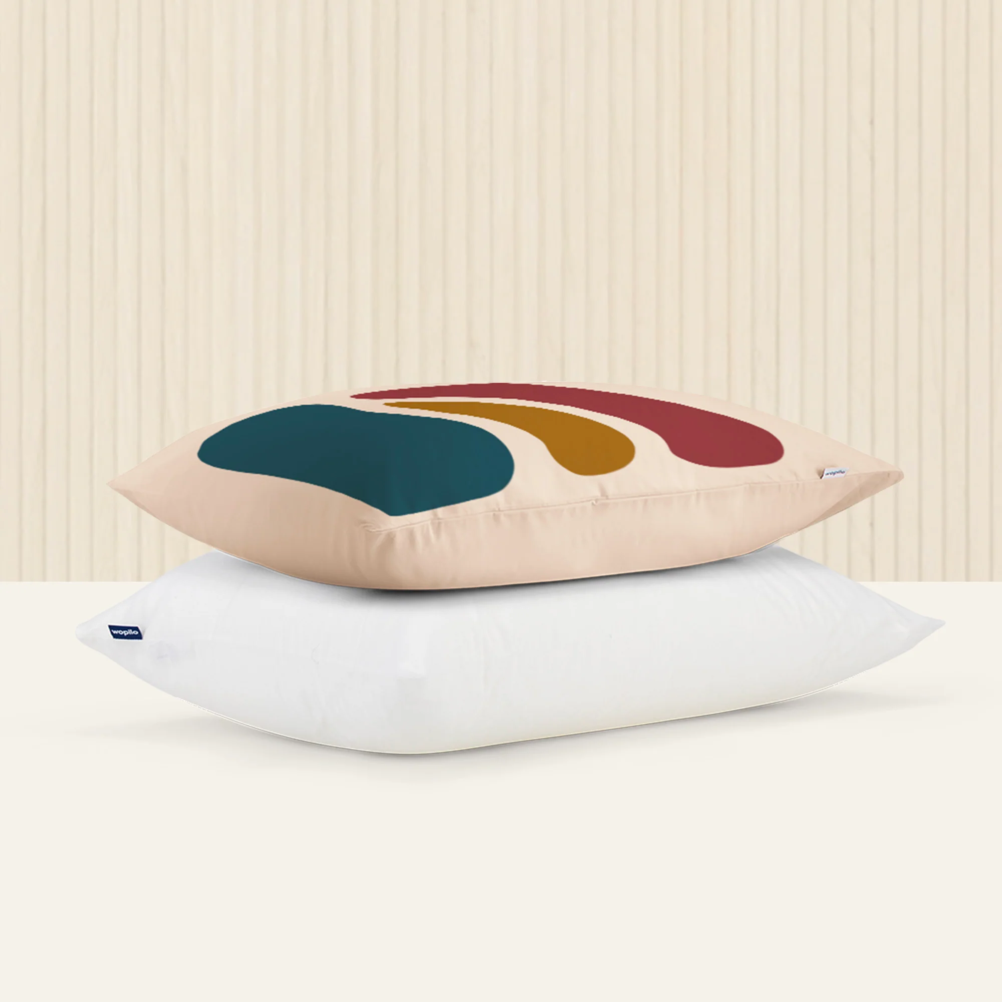 Pack taie et sous-taie en percale de coton bio - Image 98
