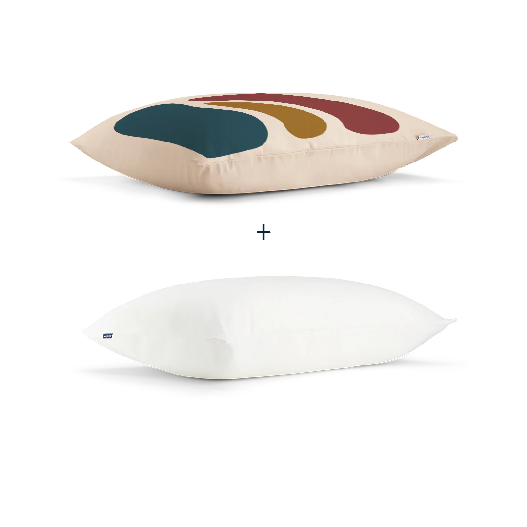 Pack taie et sous-taie en percale de coton bio - Image 99