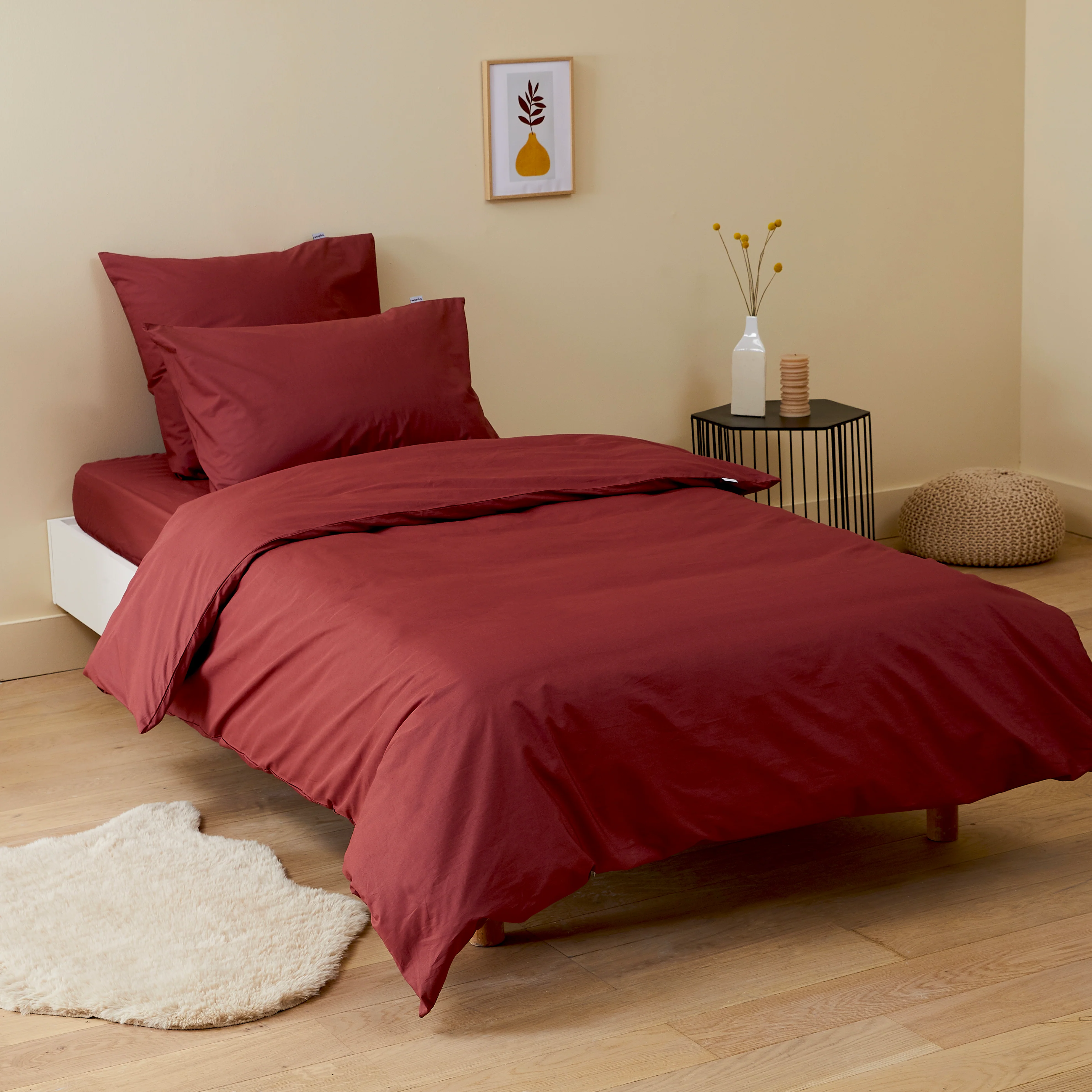 Pack taie et sous-taie enfant en percale de coton bio - Image 25